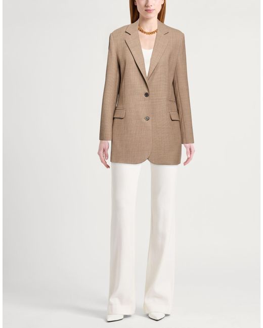 Ottod'Ame Natural Blazer Polyester, Wool, Elastane