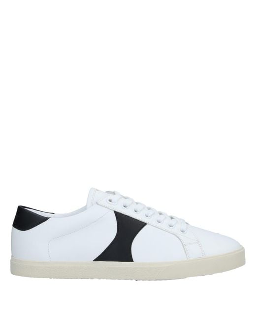Céline White Triomphe Lace-up Leather Sneaker
