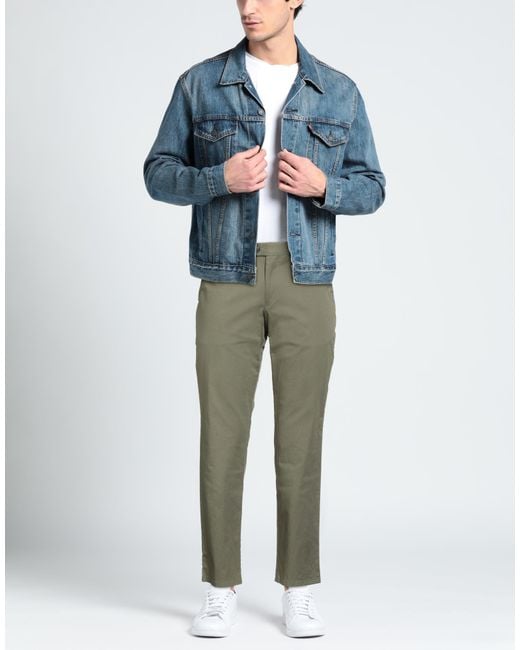 EDUARD DRESSLER Green Pants for men