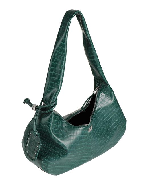 Ganni Green Shoulder Bag