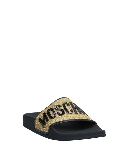 Moschino Metallic Sandals