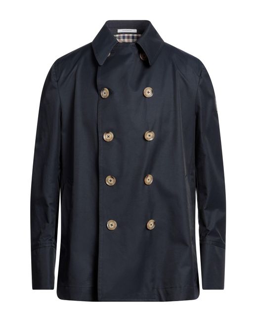 Aquascutum Blue Overcoat & Trench Coat for men