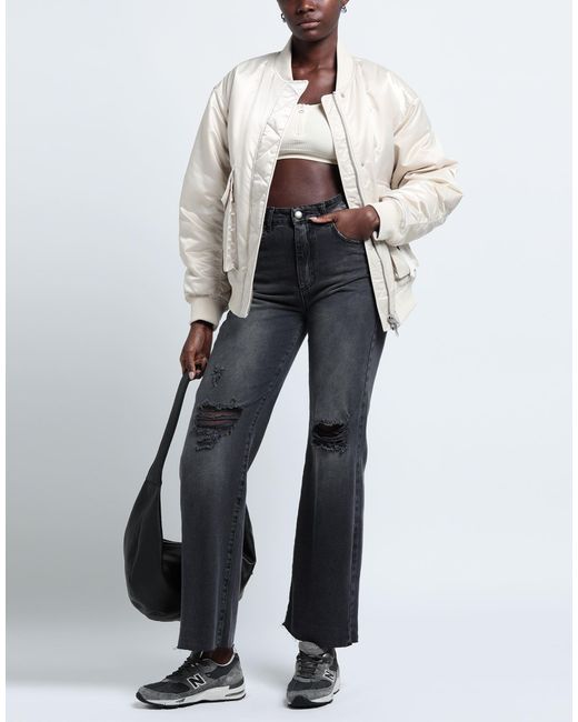Berna Gray Denim Trousers