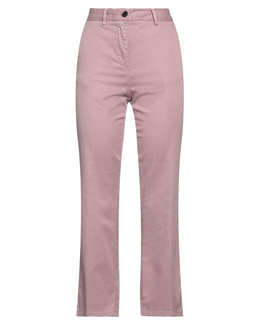 Myths Pink Pastel Pants Cotton, Lyocell, Elastane
