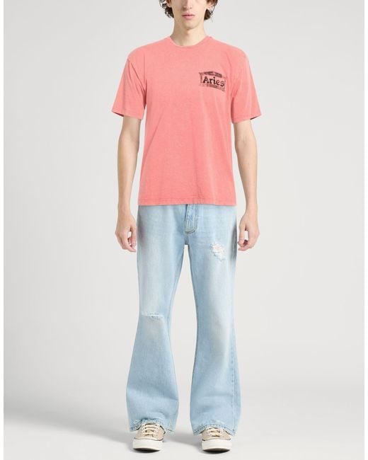 Aries Pink T-Shirt for men