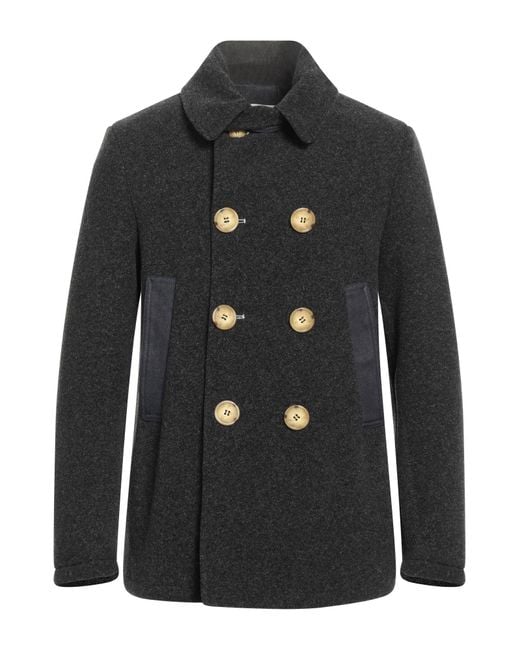 Vintage De Luxe Black Coat for men