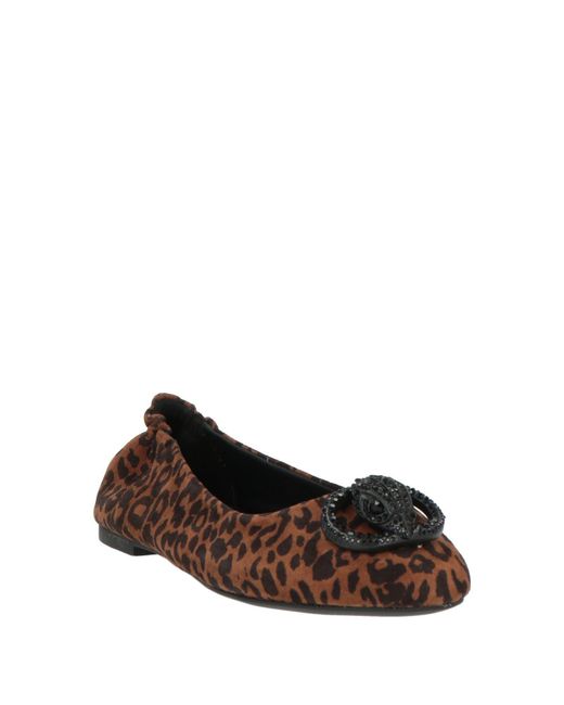 Kurt Geiger Brown Ballet Flats Leather