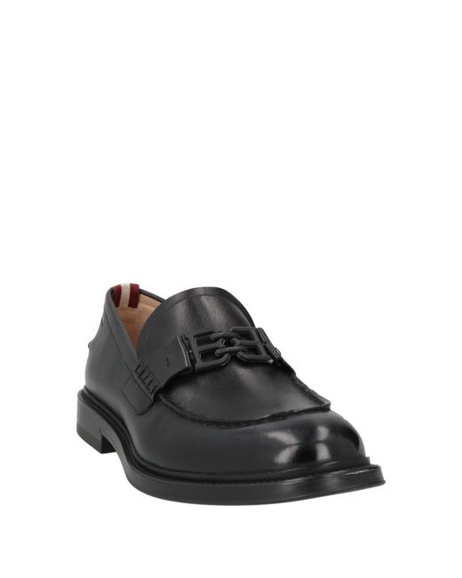 Bally Black Loafers Calfskin, Polyethylene for men