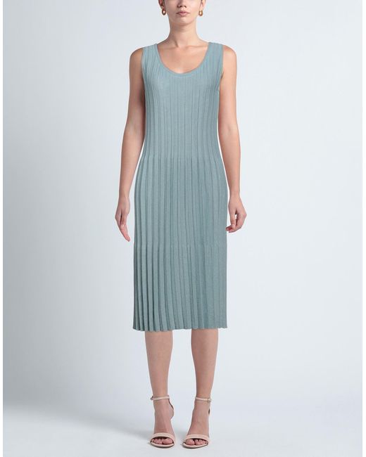 Fedeli Blue Midi Dress
