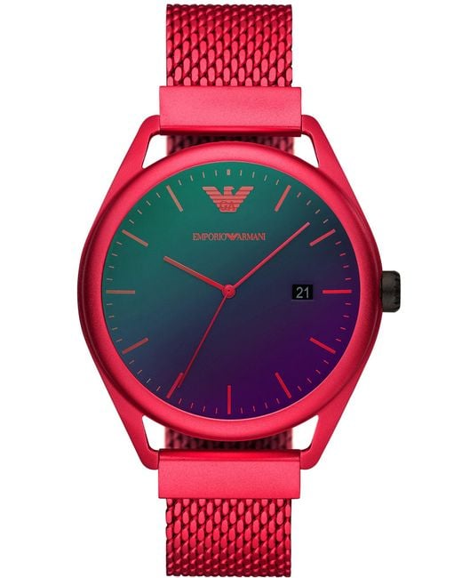 red wrist watch for mens