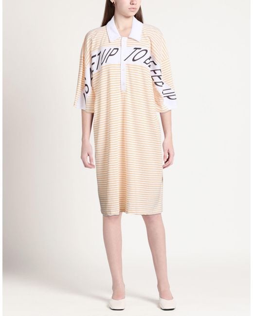 Reward If Found Natural Midi Dress Cotton, Linen, Polyester