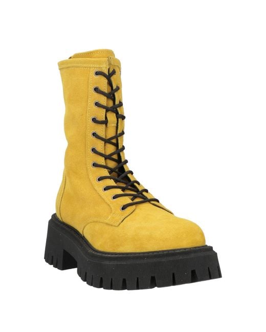 Islo Isabella Lorusso Yellow Ankle Boots Leather
