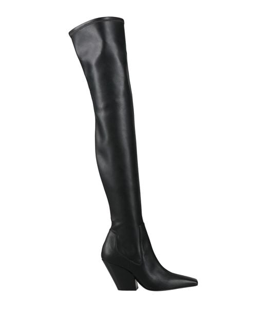 Casadei Black Boot Leather
