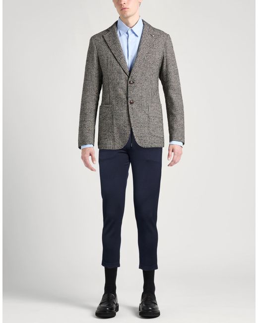 Kiton Blue Pants Viscose, Elastane for men