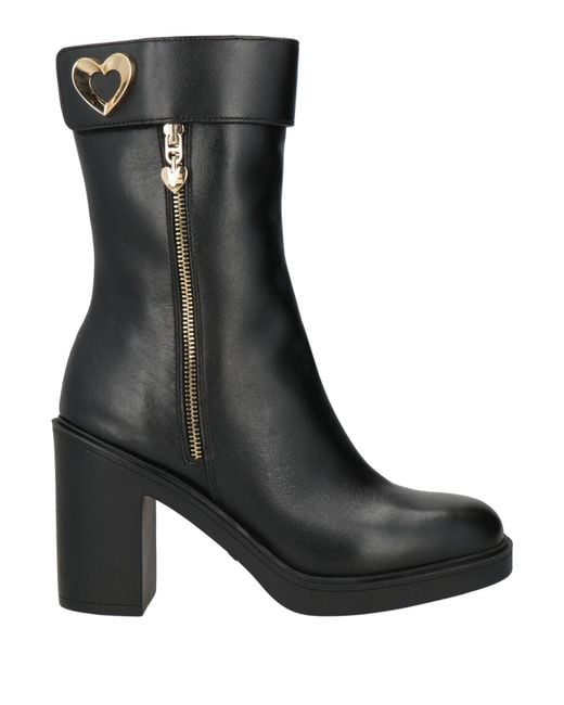 Love Moschino Black Stiefelette