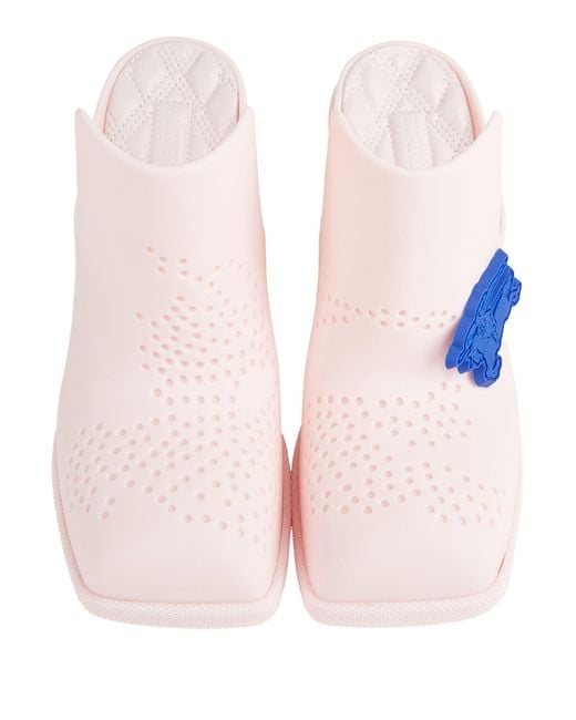 Burberry Pink Mules & Clogs Rubber