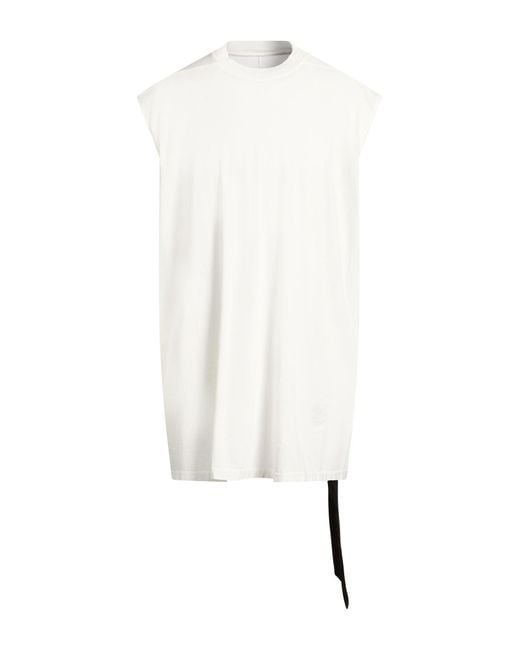 Rick Owens White T-Shirt Cotton for men