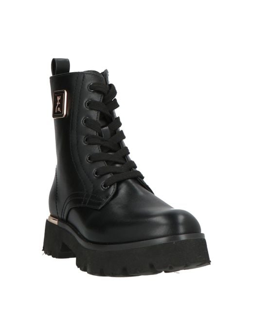 Patrizia Pepe Black Ankle Boots Synthetic Material