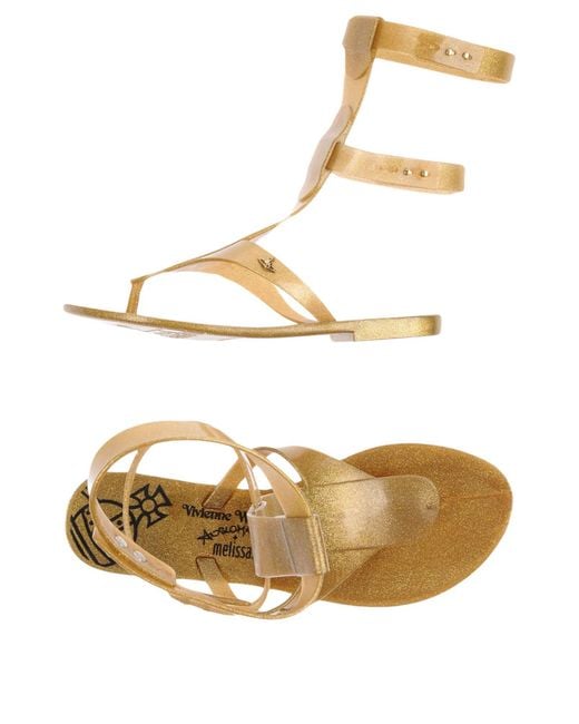 Vivienne Westwood Anglomania White Toe Post Sandals