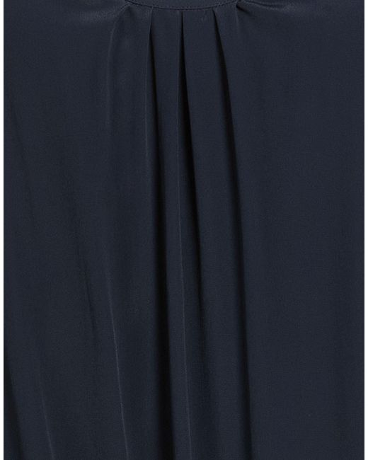 Hache Blue Mini Dress Acetate, Silk