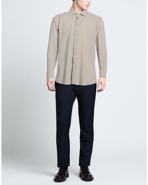 Ghirardelli Gray Next Military Shirt Polyamide, Elastane for men