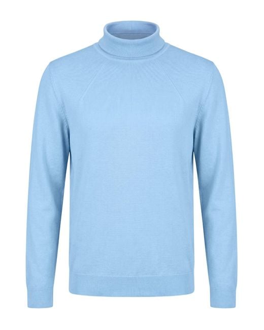 Diana Gallesi Blue Light Turtleneck Wool