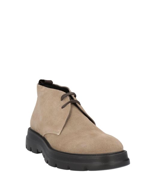 Alberto Guardiani Brown Khaki Ankle Boots Leather for men