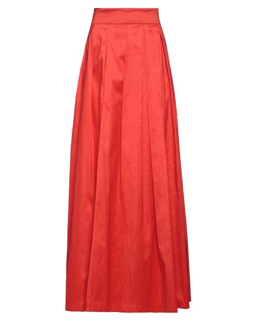 Hanita Red Maxi Skirt