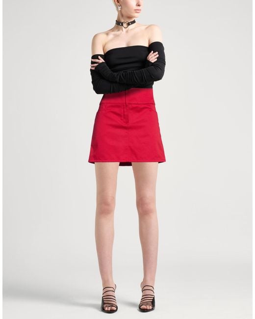 Courreges Red Mini Skirts
