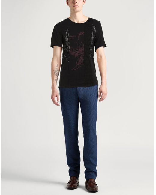 John Varvatos Black T-Shirt Organic Cotton for men