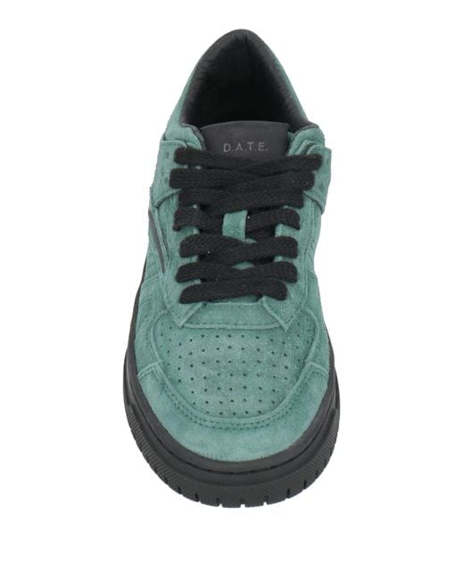 Date Green Sneakers Leather