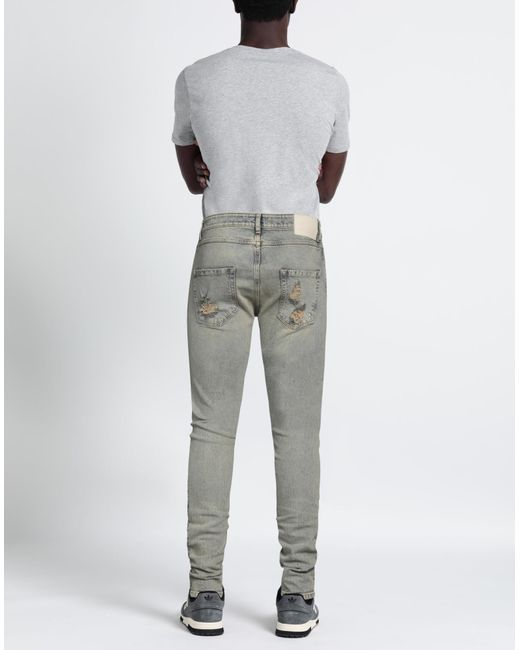 ICON DENIM Gray Jeans for men