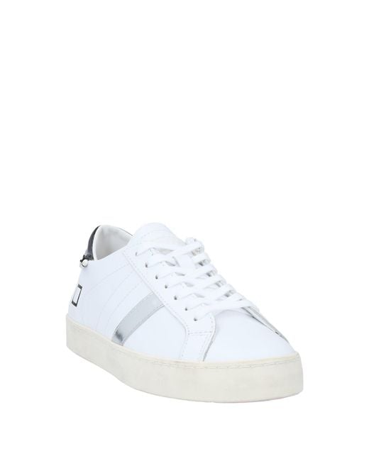 Date White Sneakers Soft Leather