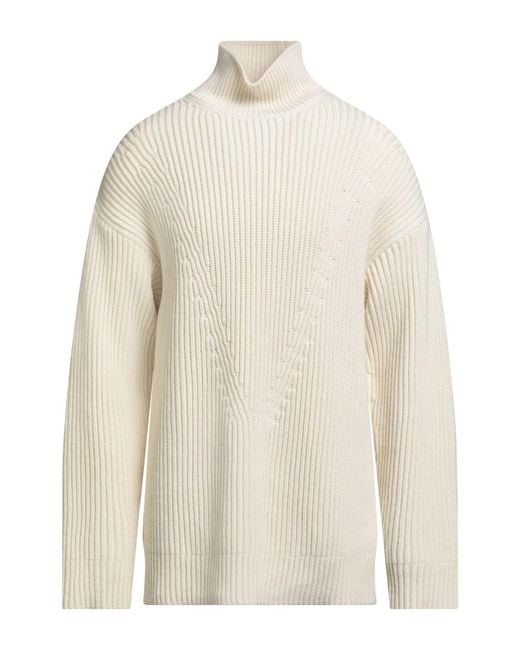 Jil Sander White Turtleneck Wool for men