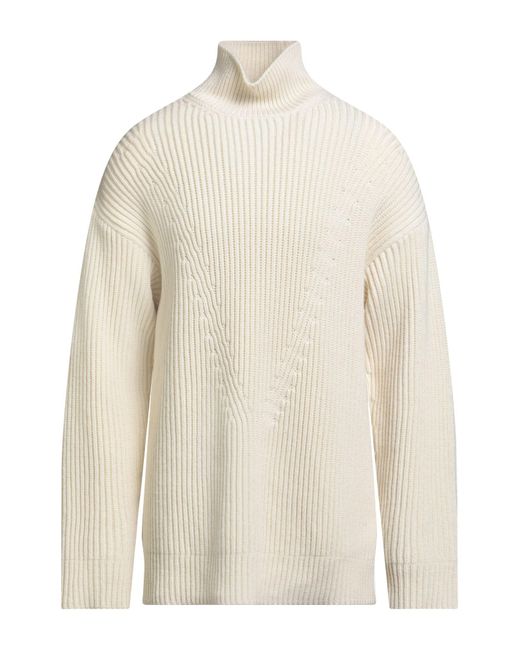 Jil Sander White Turtleneck Wool for men