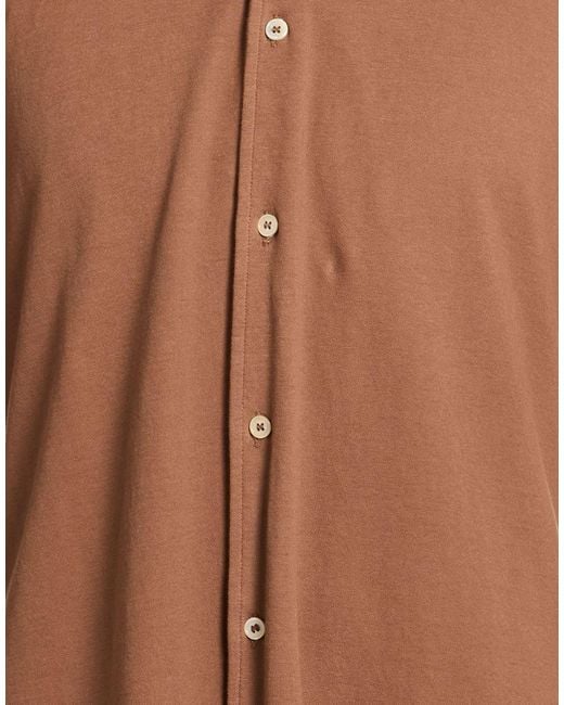 Fedeli Brown Shirts for men
