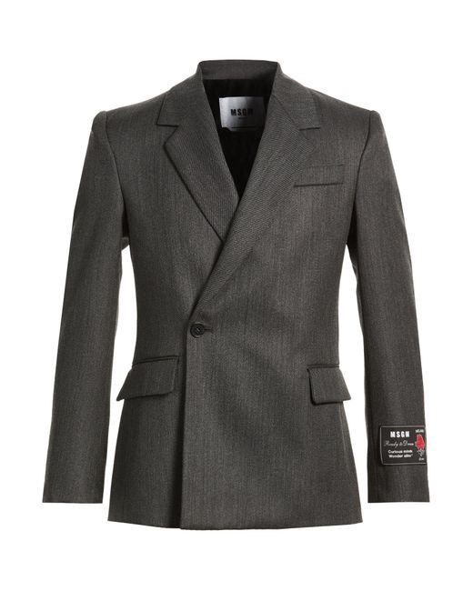 MSGM Black Blazer for men