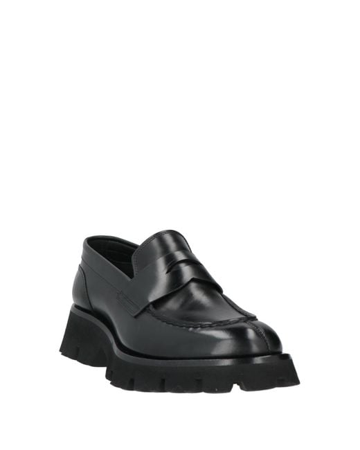 Santoni Black Mokassin