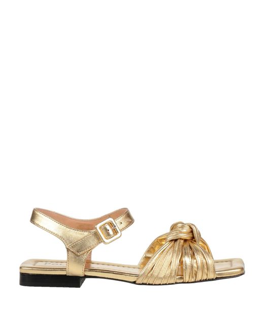 Pollini Natural Sandals Leather