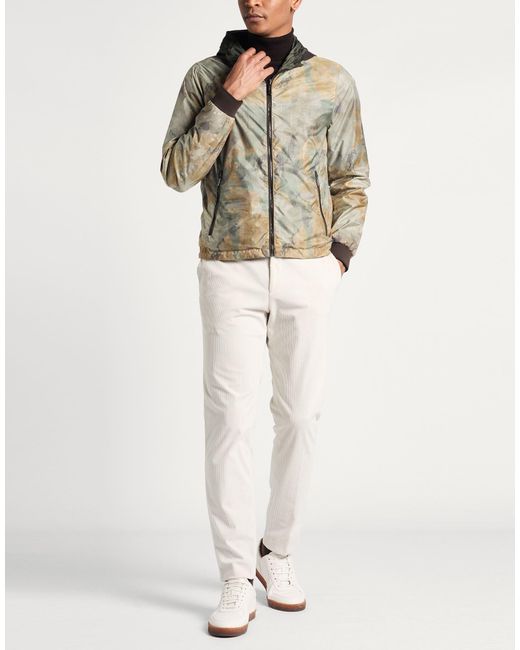 Moorer Natural Khaki Jacket Polyester, Polyurethane, Polyamide for men