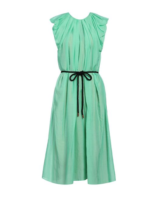 Alysi Green Midi Dress