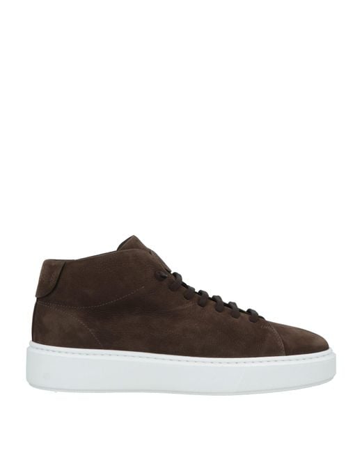 Fabiano Ricci Brown Dark Sneakers Leather for men