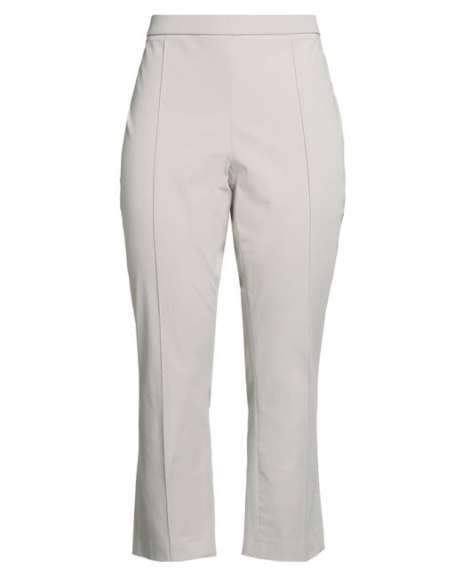 RAFFAELLO ROSSI Gray Pants Polyamide, Cotton, Elastane