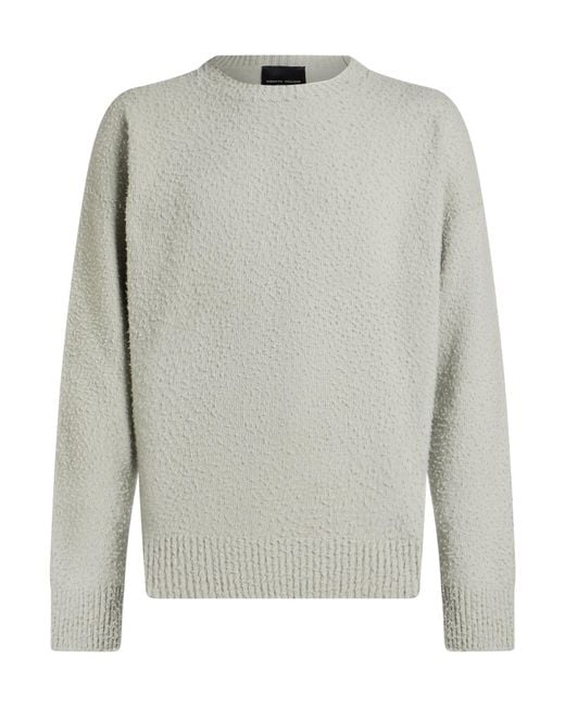 Roberto Collina Gray Sweater Merino Wool for men