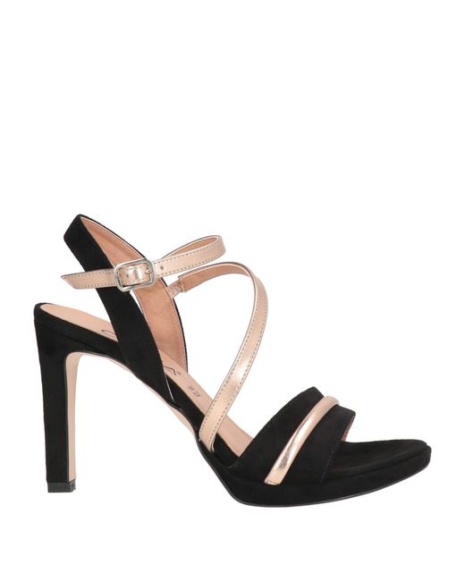 Cinzia Soft Black Sandals Synthetic Material