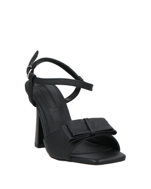 CafeNoir Black Sandals Leather