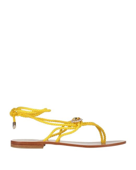 Capri Yellow Thong Sandal