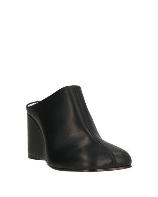 MM6 by Maison Margiela Black Mules & Clogs