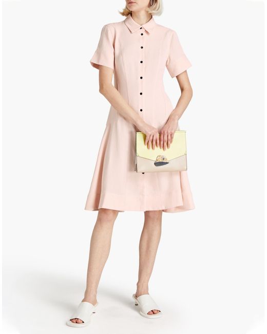 Proenza Schouler Pink Midi-Kleid