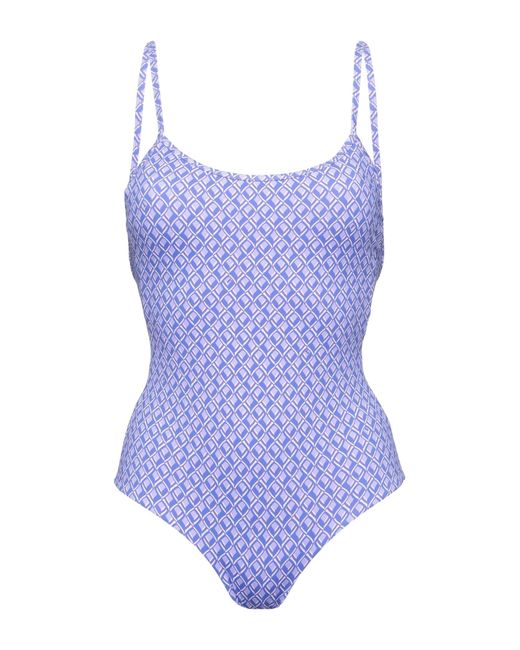 IU RITA MENNOIA Blue One-piece Swimsuit